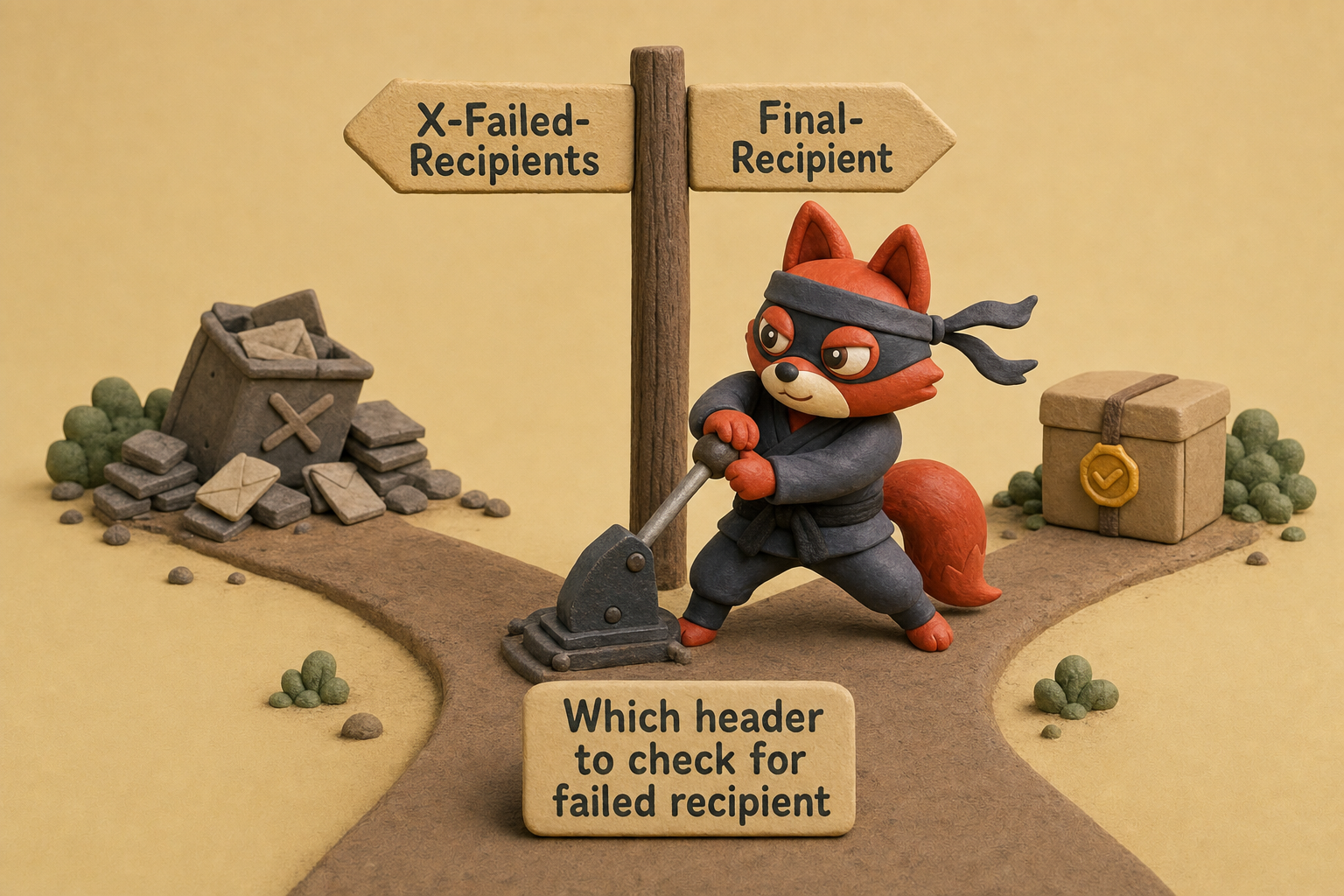 If X-Failed-Recipients is missing, fall back to Final-Recipient header