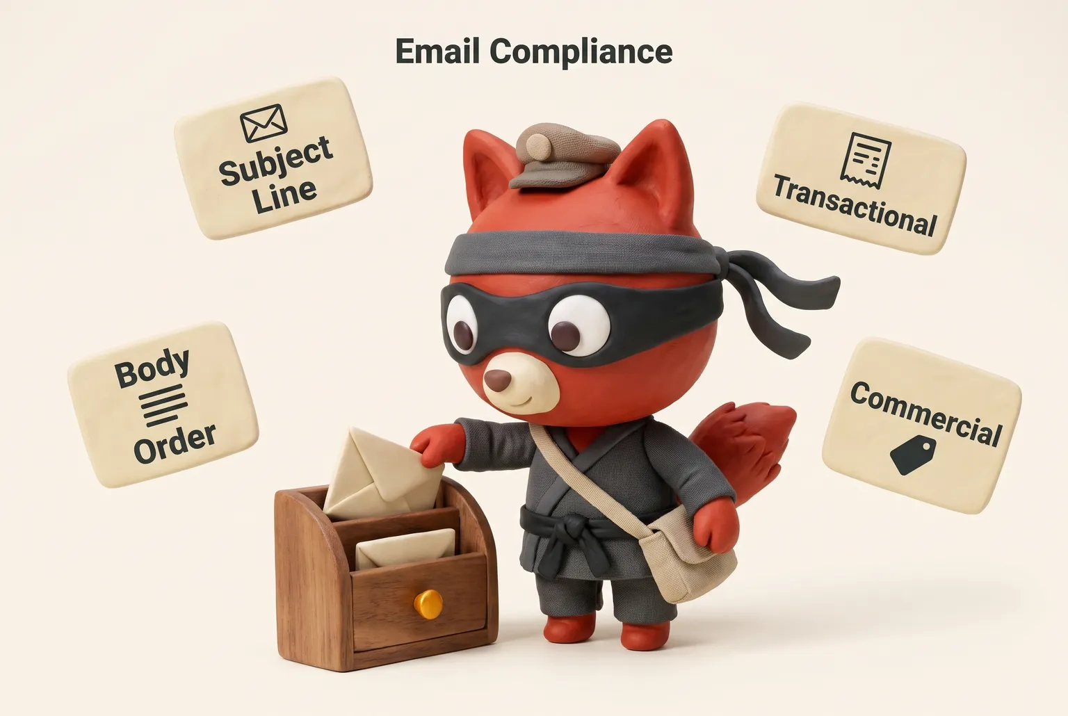 How subject line and body order determine whether mixed email is transactional or commercial.