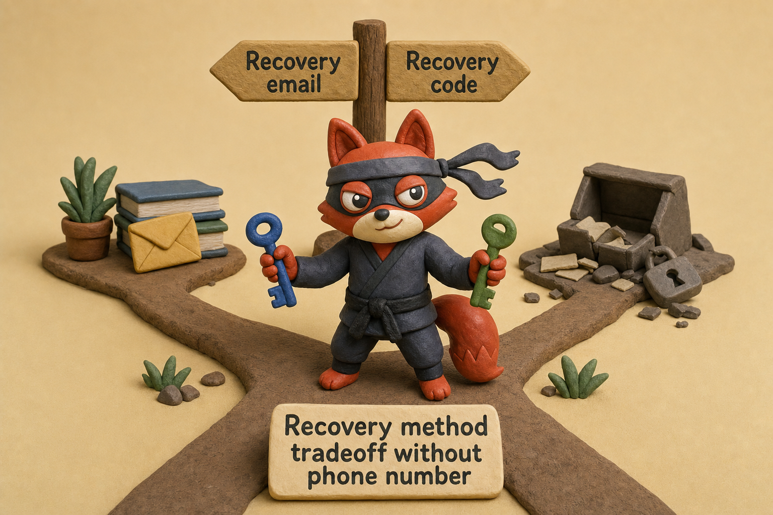 The two recovery paths when you skip phone verification.