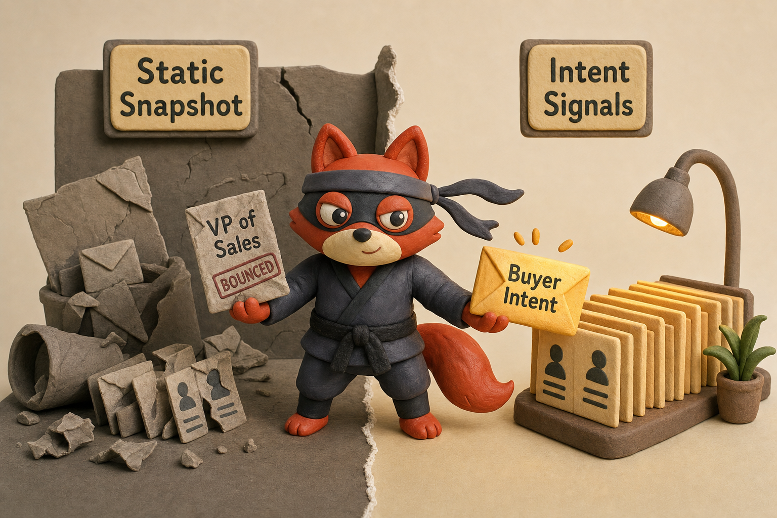The difference between mailing a static job title and capturing real-time buyer intent
