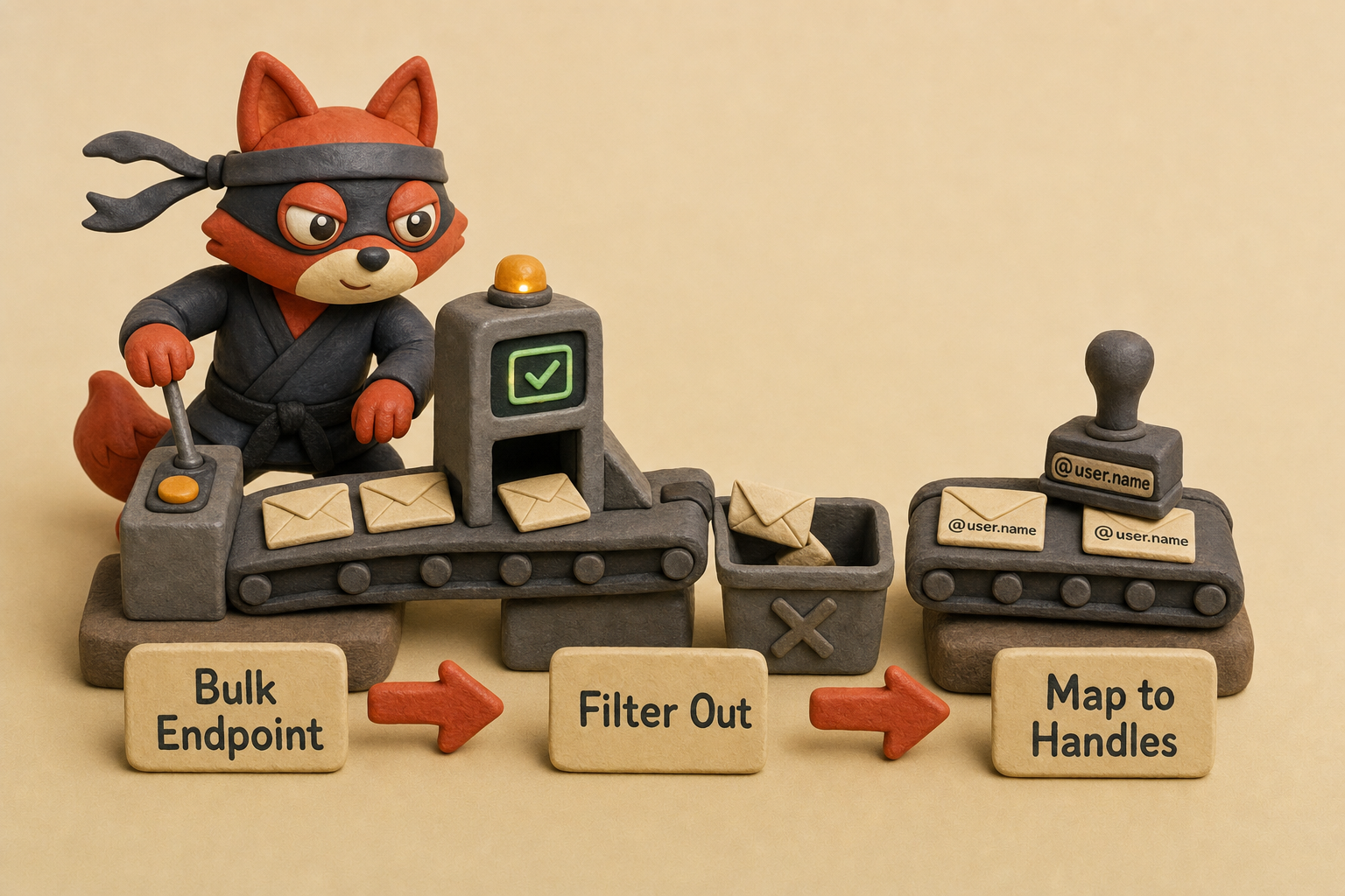 Bulk verification, filtering, and mapping pipeline for Instagram-found emails.
