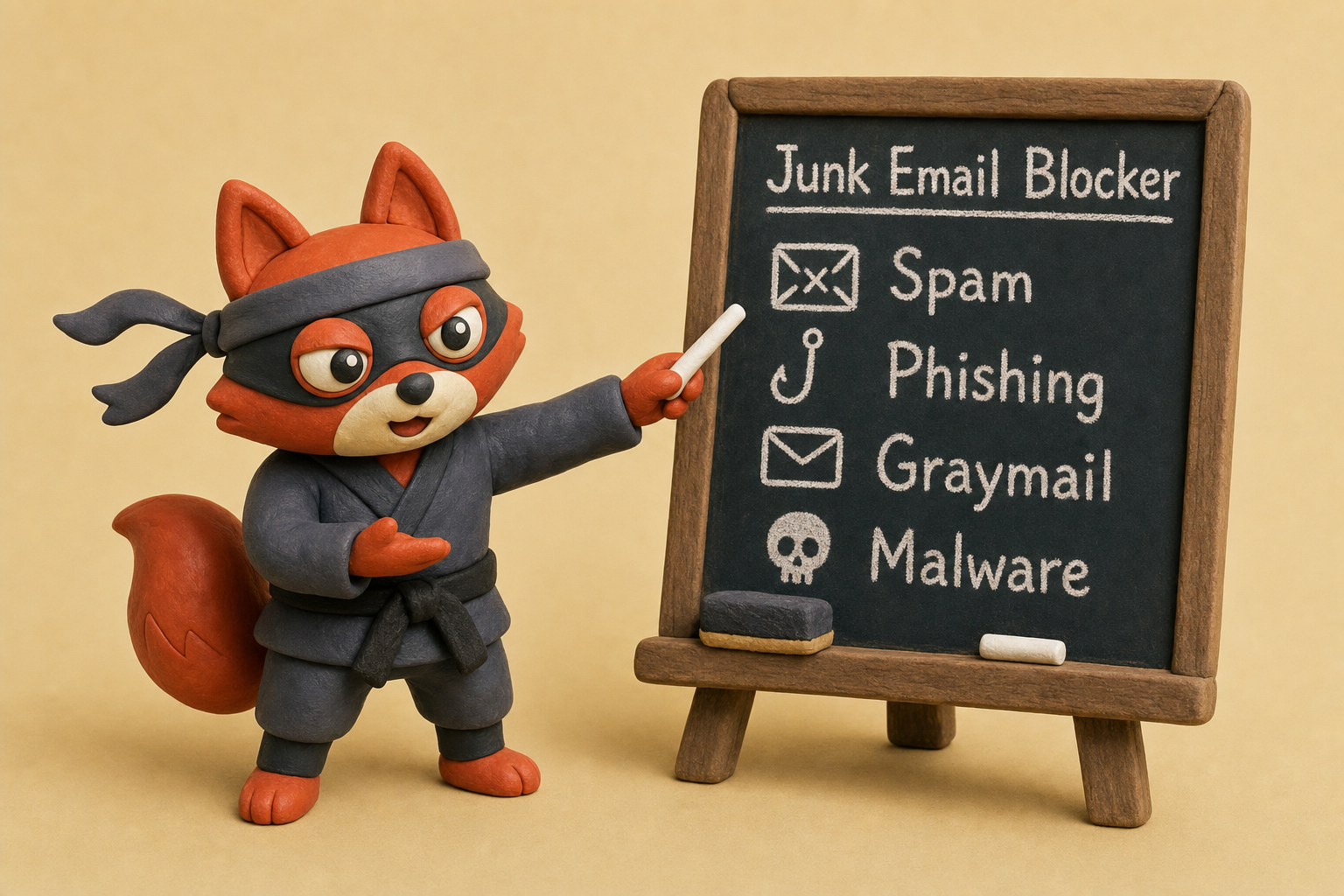 Junk email blockers intercept spam, phishing, graymail, and malware before they reach the inbox.